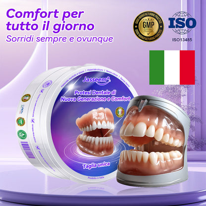 𝐉𝐚𝐬𝐬𝐞𝐞𝐦® Ultimi Dentiere Premium Comfort🎁 (Dentiere di Alta Qualità, Comode da Indossare - Sconto del 70% per un Periodo Limitato)