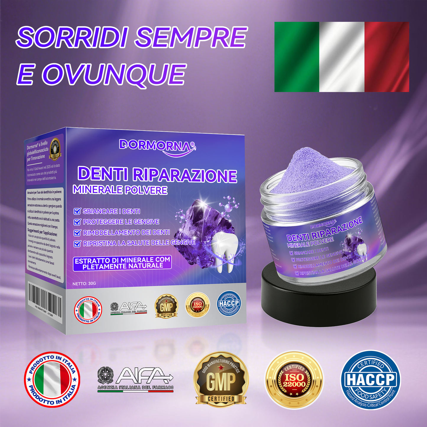 𝑁𝑒𝑔𝑜𝑧𝑖𝑜 𝑢𝑓𝑓𝑖𝑐𝑖𝑎𝑙𝑒🍀| 𝙳𝖺𝑟𝑚𝗼𝑟𝑛𝖺® 𝐷𝑒𝑛𝑡𝑖 𝘙𝘪𝘱𝘢𝘳𝘢𝘻𝘪𝘰𝘯𝘦 𝑀𝑖𝑛𝑒𝑟𝑎𝑙𝑒 𝑃𝑜𝑙𝑣𝑒𝑟𝑒-𝐺𝑒𝑛𝑔𝑖𝑣𝑒 𝑝𝑖ù 𝑓𝑜𝑟𝑡𝑖 𝑖𝑛 𝑠𝑜𝑙𝑖 7 𝑔𝑖𝑜𝑟𝑛𝑖