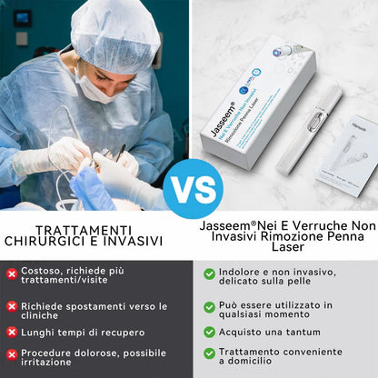 𝐉𝐚𝐬𝐬𝐞𝐞𝐦® Penna Laser Medica 🎉 (Tecnologia Laser al Carbonio – Efficace nel Rimuovere Nei, Verruche, Escrescenze Cutanee, Macchie di Pigmentazione e Altri Difetti della Pelle) 🔥