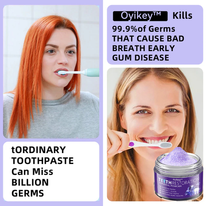 Oyikey® 🎁 Polvere Minerale per la Ricostruzione dei Denti (Sbiancante, Ripristina la Salute Dentale)
