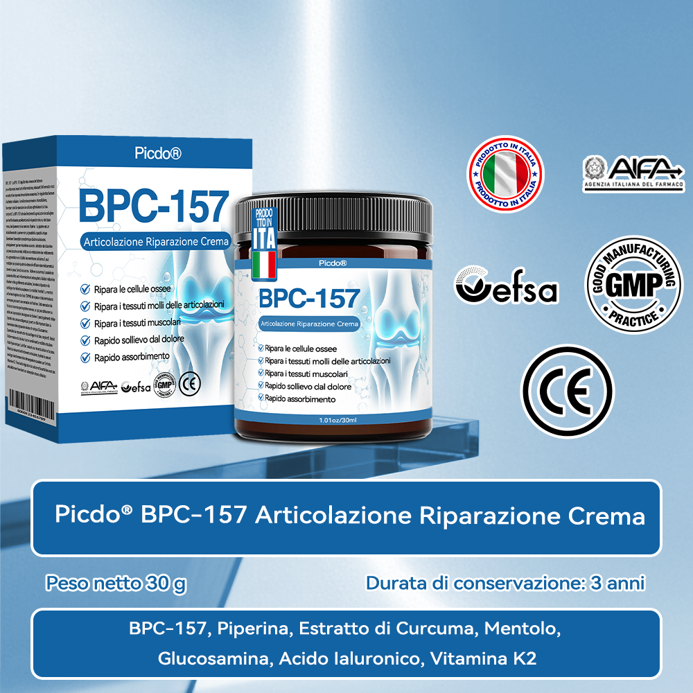 Picdo® BPC-157 Crema per la Guarigione delle Articolazioni 💕 Tratta efficacemente l’artrite, la neuropatia, il reumatismo, gli infortuni sportivi e molto altro 👩‍⚕️🏆