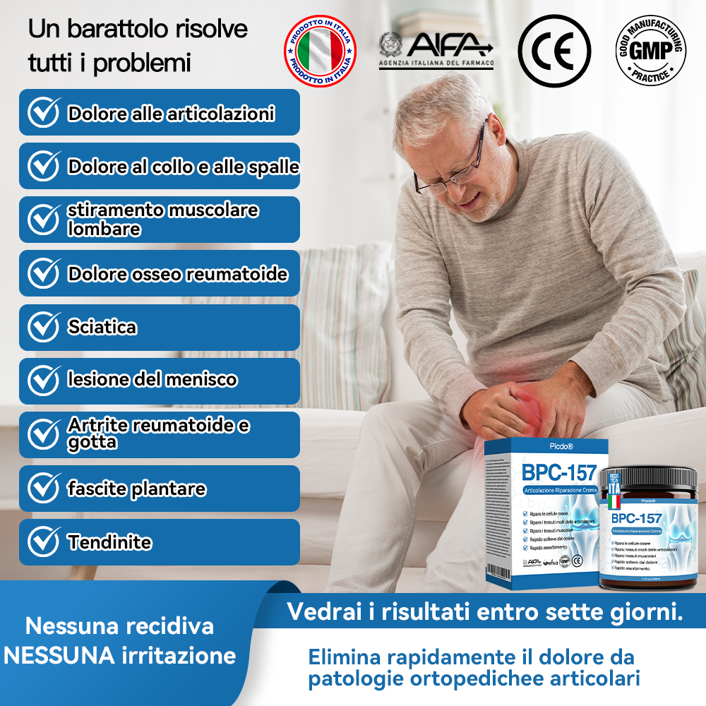 Picdo® BPC-157 Crema per la Guarigione delle Articolazioni 💕 Tratta efficacemente l’artrite, la neuropatia, il reumatismo, gli infortuni sportivi e molto altro 👩‍⚕️🏆