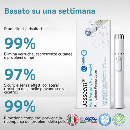 𝐉𝐚𝐬𝐬𝐞𝐞𝐦® Penna Laser Medica 🎉 (Tecnologia Laser al Carbonio – Efficace nel Rimuovere Nei, Verruche, Escrescenze Cutanee, Macchie di Pigmentazione e Altri Difetti della Pelle) 🔥