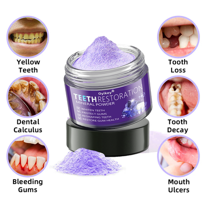 Oyikey® 🎁 Polvere Minerale per la Ricostruzione dei Denti (Sbiancante, Ripristina la Salute Dentale)