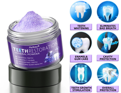 Oyikey® 🎁 Polvere Minerale per la Ricostruzione dei Denti (Sbiancante, Ripristina la Salute Dentale)